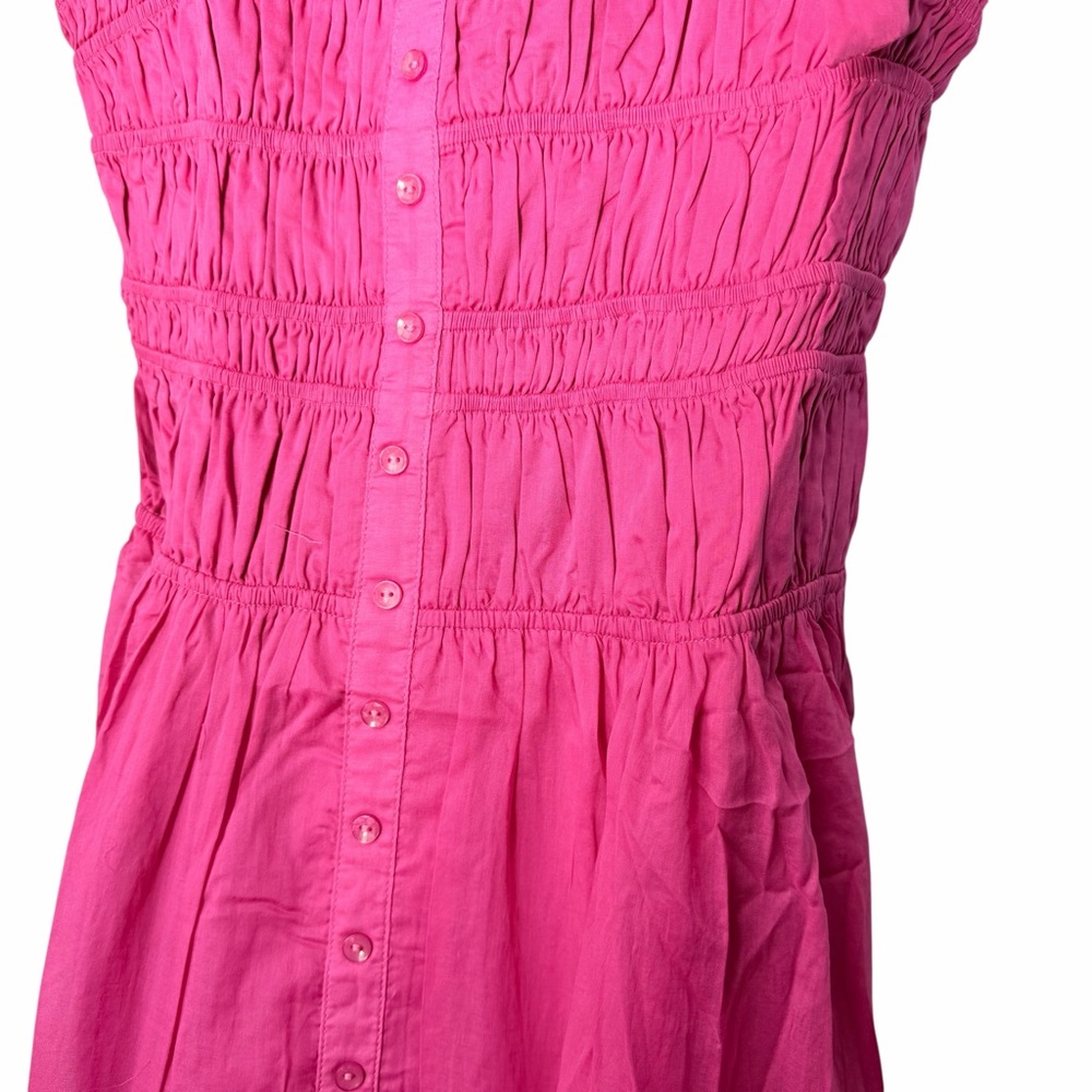 NWT Summer Pink Adjustable Straps Smocked Midi Dress, various sizes - Picture 7 of 12